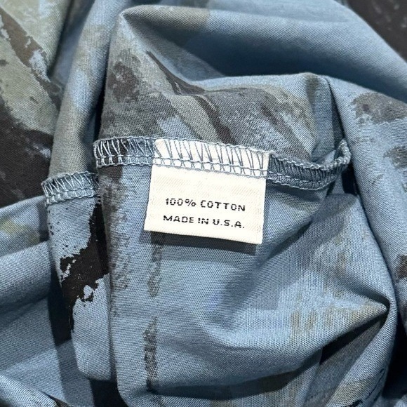 NEW Bryn Walker Noa Tunic in Blue and Black Brushed Watercolor Women's Size M - Picture 10 of 12